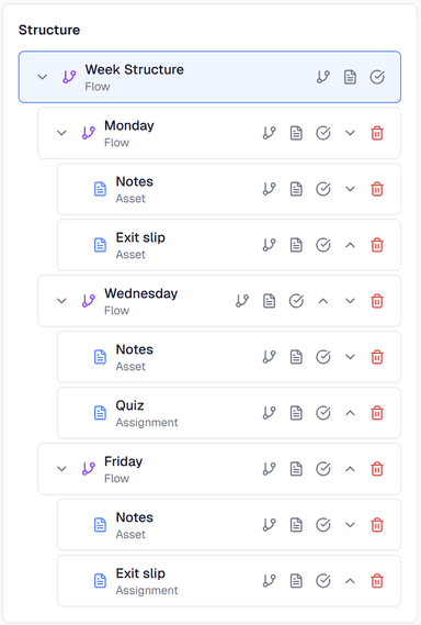 Flow example